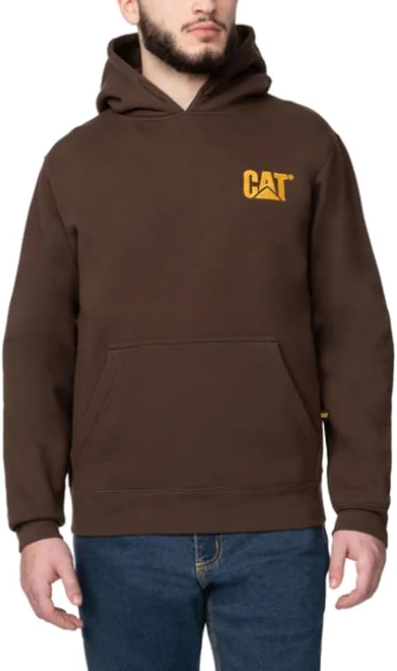 CAT Caterpillar Men's Trademark Hoodies with Embroidered Front Logo