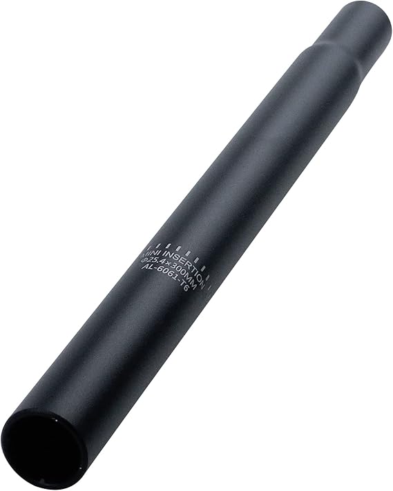 Bicycle Seat Tube Length, Bicycle Seatpost Replacement for Road and Mountain Bikes, Fixed Gear, Black