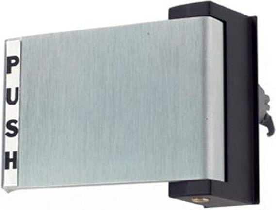 Adams Rite Push Paddle Storefront Door Handle, Aluminum, 6"x4.5", Left