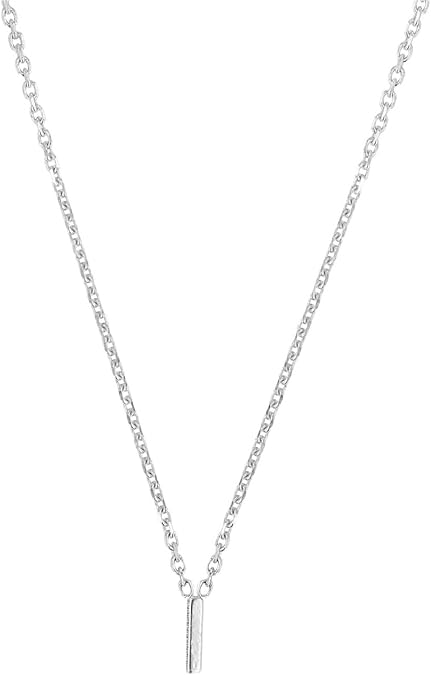 Cute Necklaces for Women, Dainty Silver Initial Necklaces Simple Silver Choker Aesthetic Tiny Letter Pendant Cute Necklace for Women