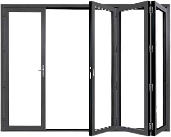Aluminum Folding Sliding Window Interior Retractable Room Divider Gate Fast Food Restaurant Lockable Shed Windows Mobile Concession Serving Door for Home Office Garage Apartment(80X90CM)