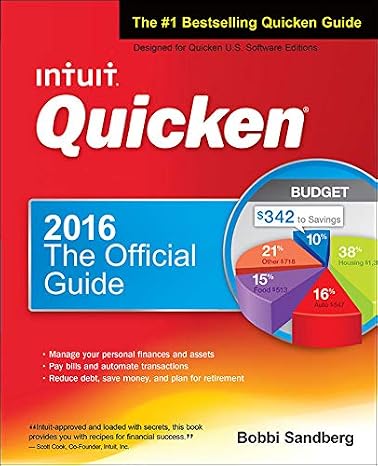 Quicken 2016 The Official Guide