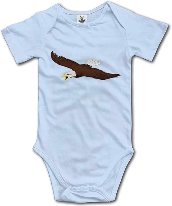 Bald Eagle Bodysuit Infant Romper Unisex Baby Short Sleeve Onesie