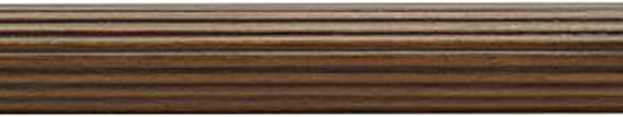 Kirsch Wood Trends 1 3/8 Inch Fluted Wood Poles (8 Ft, Hazelnut)