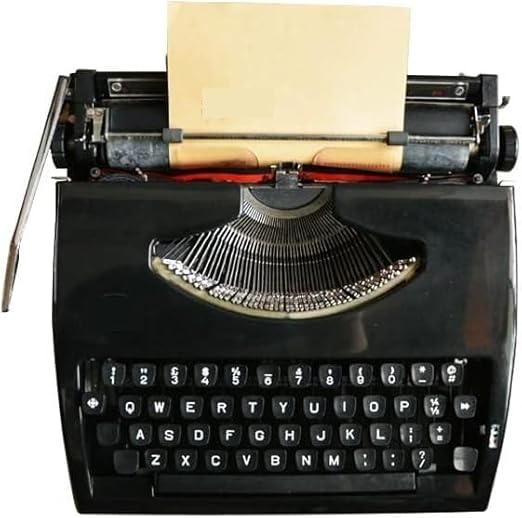 Old Fashioned Manual Typewriter - Portable Machinery Word Processing Typewriter,Traditional Manual Vintage Classic Retro Writing Machine