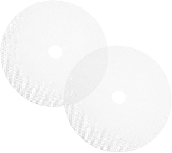 DOITOOL 2pcs Silicone Drying Pad Reusable Dehydrator Sheets for Food Dryer Non-stick Silicone Mat for Jerky Fruit and Veggies
