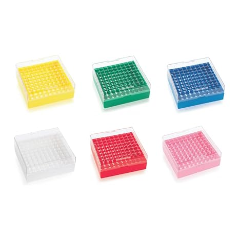 Wheaton Science Products W651703-R KeepIT Freezer Box, New Low Profile, 81 Place, Red (Pack of 10)