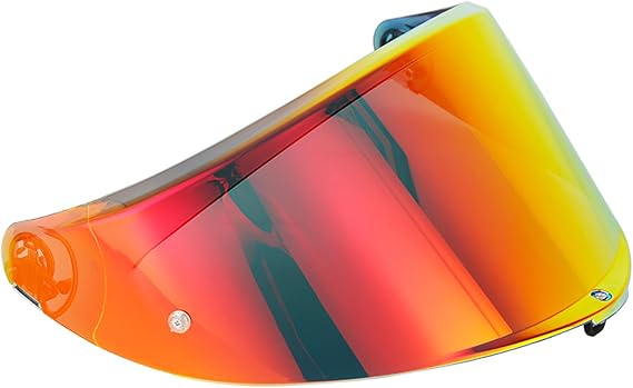 Helmet Visor Replacement for AGV K6 Full Face Helmet Lens Anti Helmet Visor Anti Fog Full Face Helmet Replacement Anti Scratch PC Material 4 Colors Easy to Install (Red)