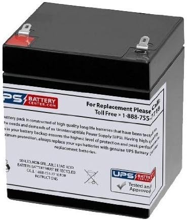 12V 5Ah F1 - Replacement Battery Compatible with the Vision CP1250