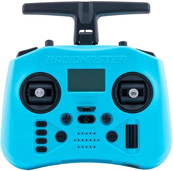 RadioMaster Pocket Crush ELRS Portable Remote Controller Hall Gimbal EdgeTX Built in LED Light Mode 2 (Blue)