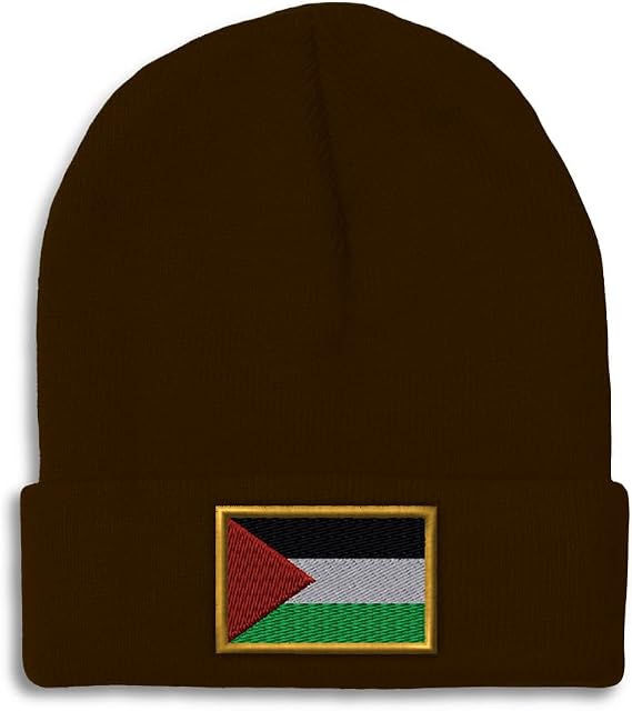 Custom Beanies for Men Palestine Palestinian Arabic Filastin Skull Cap Winter Hats for Women One Size