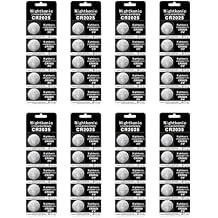 Nightkonic 40 pcs Pack CR2025 Battery 3v Lithium Button Cell Coin 2025 Batteries