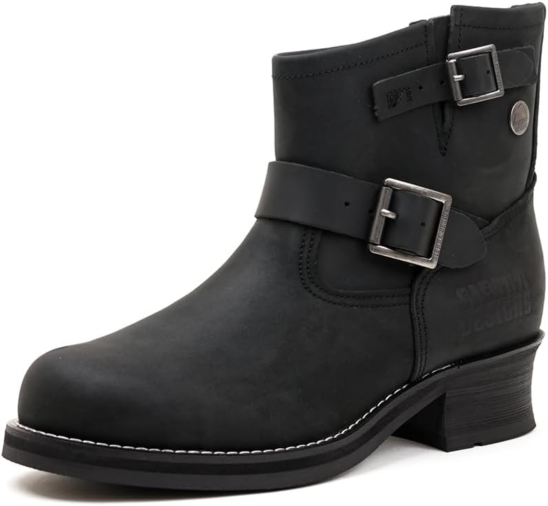 Sierra Designs Sierra Designs Boots Engineer Boots Genuine Leather Shoes Men's SD6020 BLACK, 28.0 cm