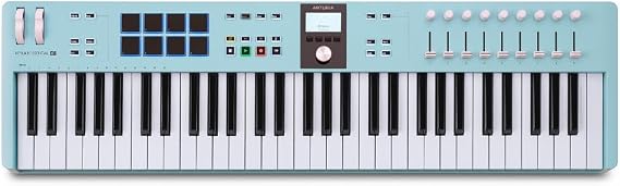 ARTURIA MIDI Keyboard Controller KeyLab Essential 61 mk3 Aquamarine