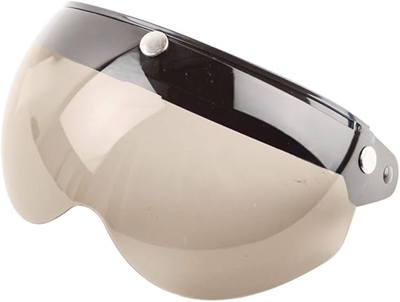 Universal Motorcycle Windproof Helmet Visor Front Flip Up 3 Snap Sun Shield Half Face Replacement Helmet Visor Accessories