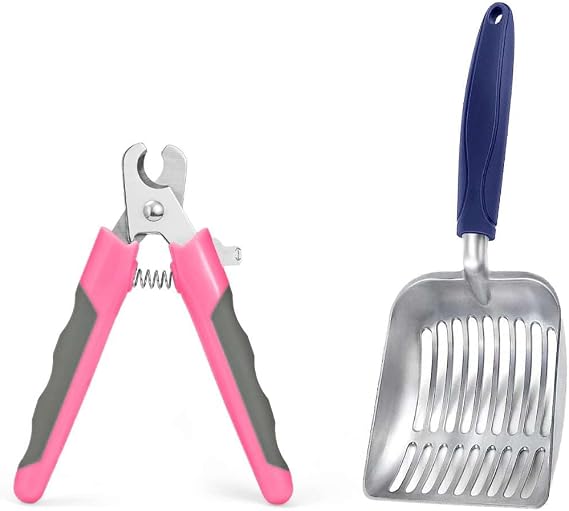 WePet Premium Cat Care Bundle: Scissors & Shovel Set