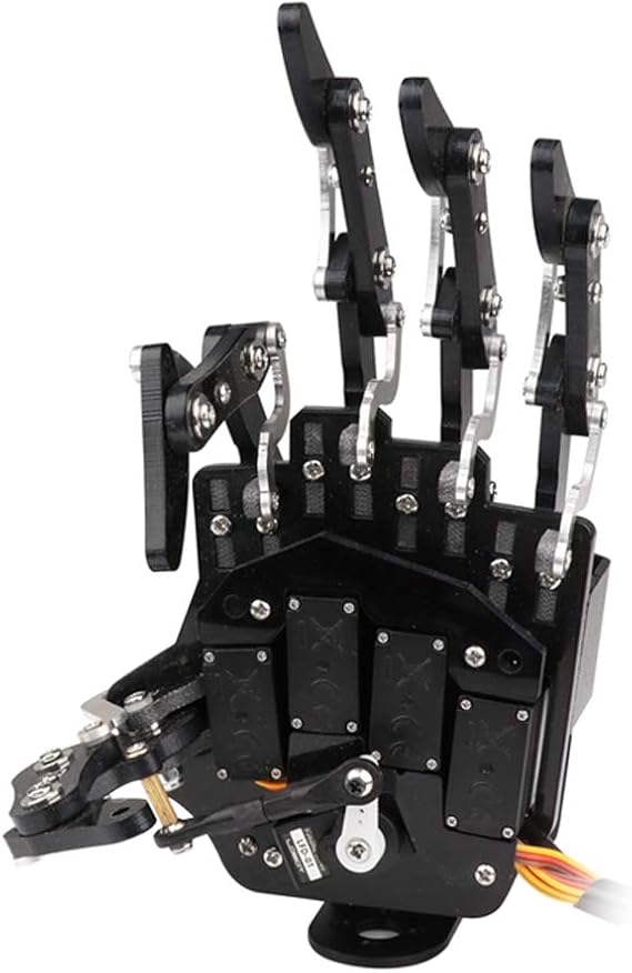 Robot Hand Five Fingers Solely Movement Bionic Robot Mechanical Arm Hand DIY Robot(Left Hand)