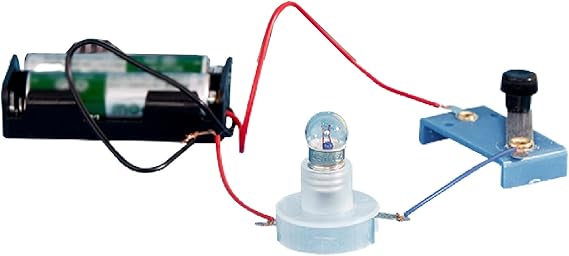 Gaweb Electrical Circuit Experiment Kit, Small Bulb Lights Up Kit Basic Physic Science Playset Educational STEM Kit A OneSize