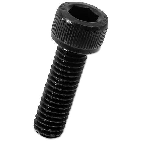 Socket Head Cap Screws Bolts, M6-1.0 x 16mm, 25pcs, Black | Grade 12.9, Alloy Steel, Machine Thread Bolt, Full Thread, Oxide Screw