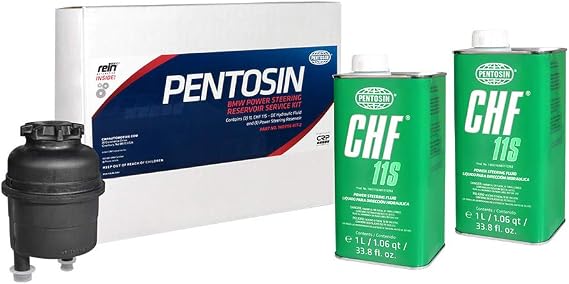 Pentosin 1405116-KIT-2 Power Steering Service Kit with 2L of CHF 11S Fluid and a Rein Power Steering Reservoir for Select BMW Vehicles
