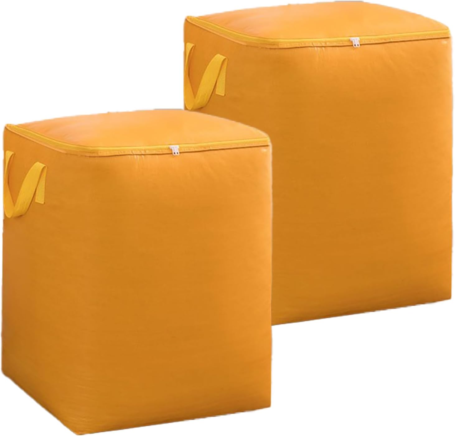 eie. 64gal Extra Large Heavy Duty Large Durable Heavy-Duty Sturdy Strong Clothes Blacket Moving Bag Tote Boxes Pack of 2, 64gal, Orange