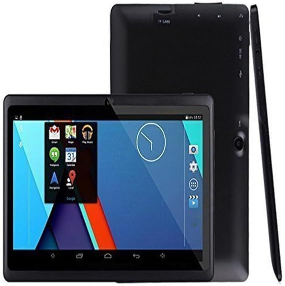 Tablet Android for Adult&Kids 7-inch, 2025 HD Display Tablets PC Duad core Processor 1GB +8GB, 3000 mAh Long Battery Life, Smart Tablet Support Built-in W-iFi B-luetooth Unlocked Phablet (Black-)