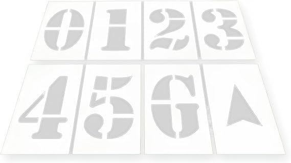 stencil ease Football Field Marking Kit, 36 to 72 Inch Large Numbers