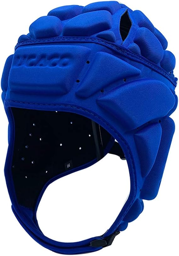 SnowTing Rugby Helmet Headguard Headgear Head Protector Soft Padded for Kids Youth & Adult Adjustable 7v7 Flag Football Soccer Goalie Shell Padding Outdoor Sports Anti-Collision Cap Riding Skateboard (Large)