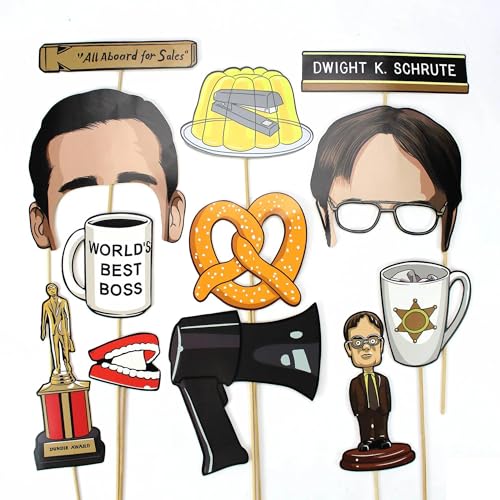 Dunder Mifflin Party Essentials: Office Games & Hilarious Photo Props Photobooth Props
