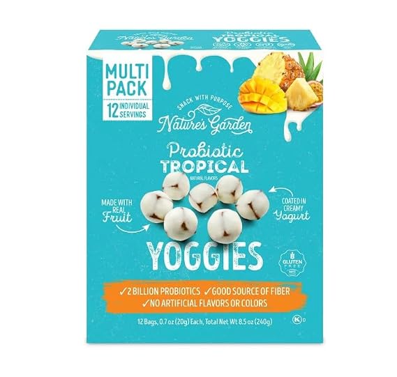 Nature's Garden Snacks Probiotic Yoggies Fruit Snacks Tropical - 12ct