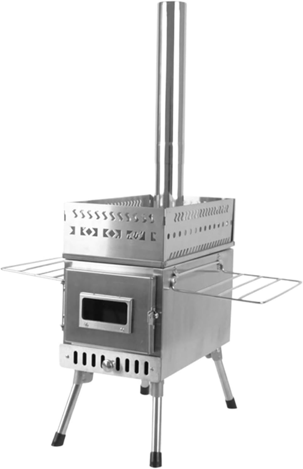 Sauna Stoves Sauna Stove Wood-Burning Sauna Stove For Picnic Camping Tent Folding Portable With Window Outdoor Camping Supplies(S)