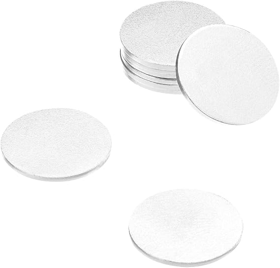 totalElement 1/4 Inch Small Steel Disc, Blank Metal Strike Plates (300 Pack)