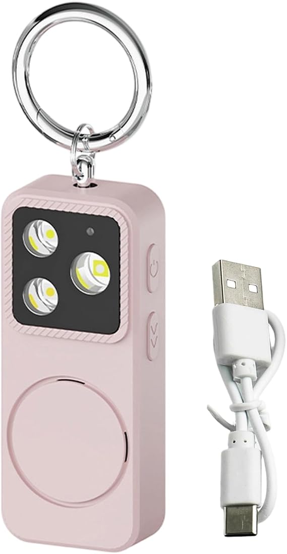 Keychain Alarm 150dB Self-Defense with LED Lights