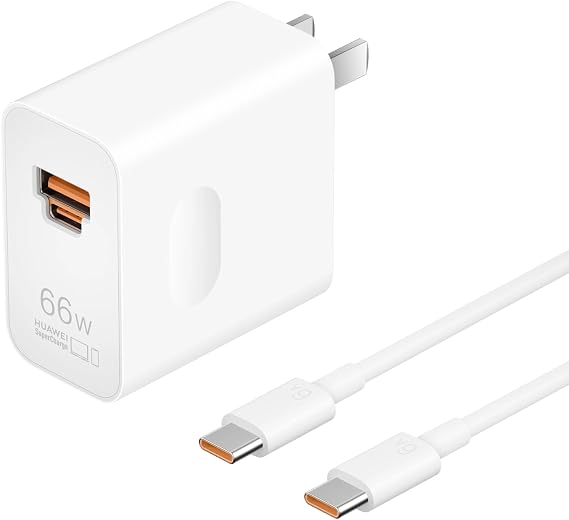 HUAWEI Supercharge Wall Charger (Max 66 W) 6A USB Type-C Premium Quality | Universal Compatibility | 8Layer Safety Protection,Mobile Phones, Tablets,Headphones