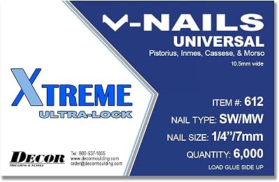 Framer Supply V-Nails for Universal, Softwood, 12 Inch 12mm, Pack of 6000