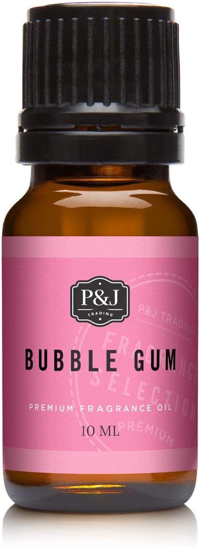 P&J Trading Fragrance Oil for Diffusers for Home - Bubble Gum 10ml Fragrance Scents for Candle Making - Soap Making Supplies & Car Diffuser Scents