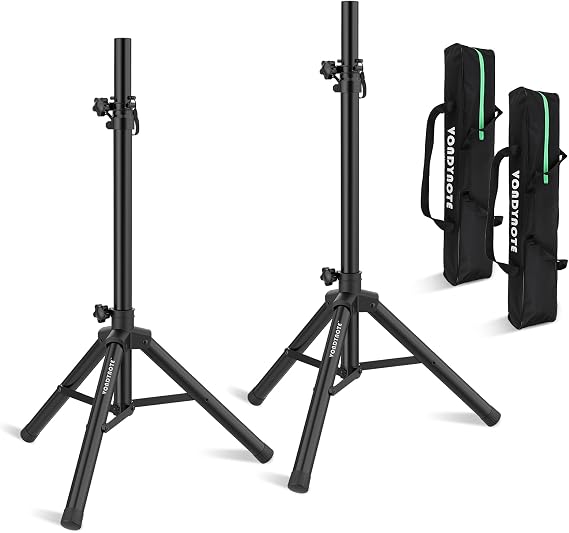 Vondynote Tripod Speaker Stands Short 33.5"-53.5" PA DJ with Carrying Bags