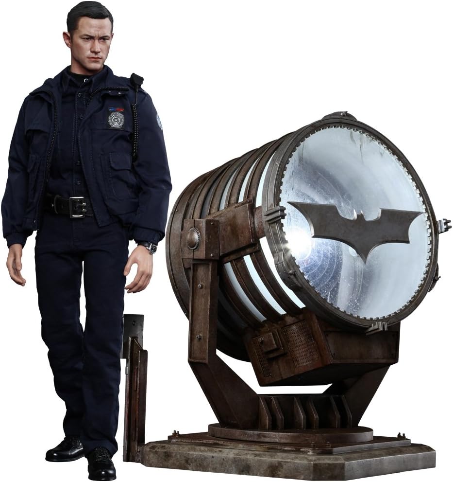 Movie Masterpiece Dark Knight Rising 16 Scale Plastic Painted Movable Figure with John Breakbat Signal Floodlight