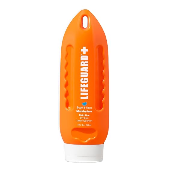 LIFEGUARD Daily Body & Face Moisturizer - Deep Hydrating and Moisturizing for Face and Body, Daily use, Suitable for All Skin Type, Sensitive Skin, Lightweight - 8 fl. oz.