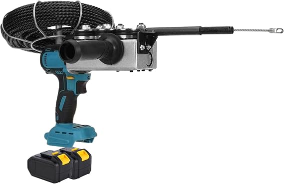 Automatic Fish Tape Tools Wire Threading Electric Cable Lead Pipe Wearer Stringing Machine with 2 Batteries,for Construction Hydropower Network Communication