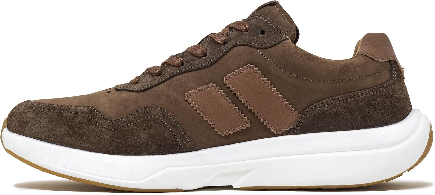 Piloti Modena Mens Driving Sneaker, Italian Suede & Nubuck Nitrogen-Injected Crossover Performance Trainer