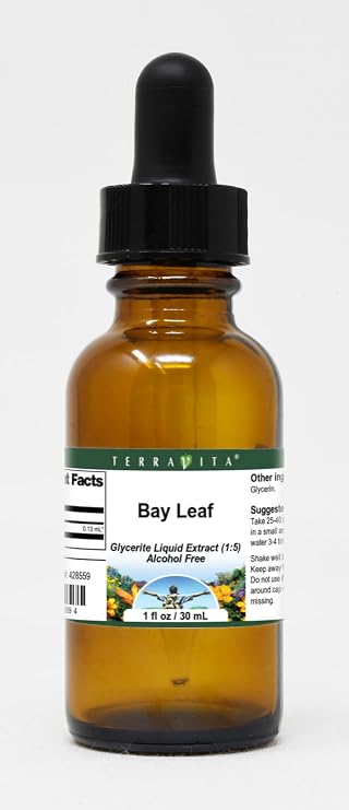 Bay Leaf - Glycerite Liquid Extract (1:5) - No Flavor (1 fl oz, ZIN: 428559)