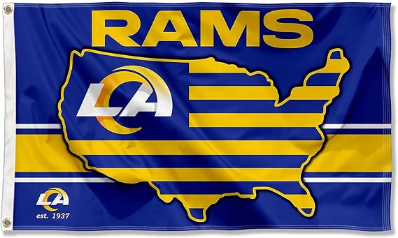 Los Angeles Rams Nation USA American Country 3x5 Flag