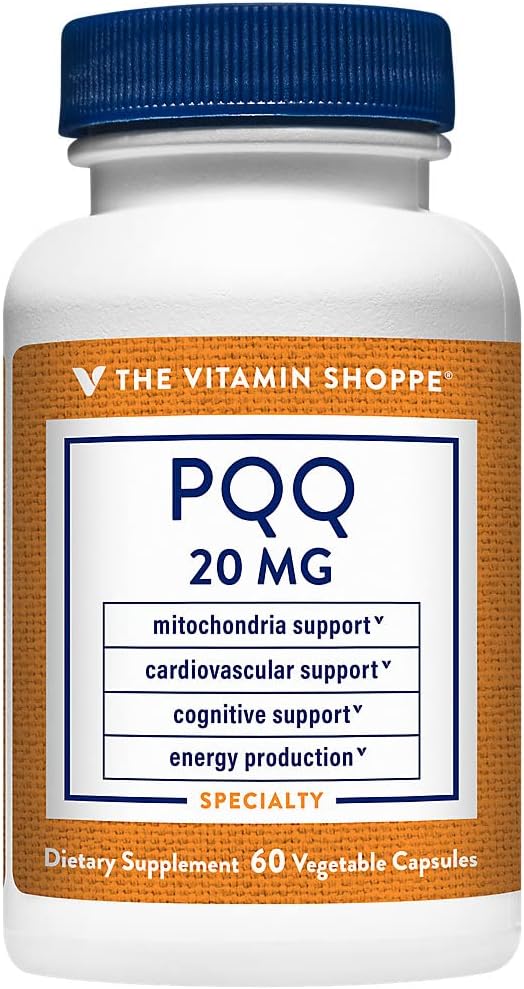 PQQ (Pyrroloquinoline Quinone Disodium Salt) - Mitochondria & Cognitive Support - 20 MG (60 Vegetarian Capsules)