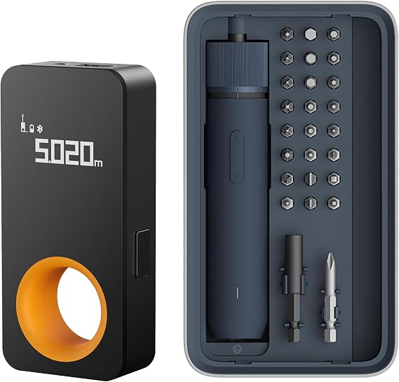 HOTO Electric Screwdriver Kit Bundle with Laser Measuring Tool