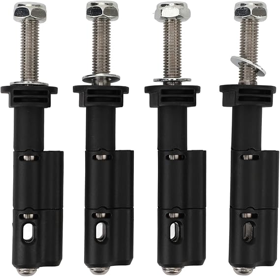 Fabater Mounting Pins, 4 Pcs Traction Boards Mounting System, Lockable Theftproof Safety Mount Pins Set, Compatible with MKII Recovery Boards, Stainless Steel Material