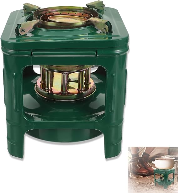 Kerosene Stove, Picnic Burner Furnace, Portable Kerosene Stove 8-Wicks for Hiking, Backpacking, Survival and Camping