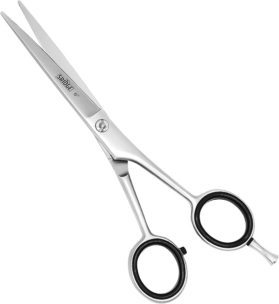 Hairdressing Professional 6.0" Stainless Steel Hair Cutting Scissors Barber Shears for Men, Women, Student, Beginner