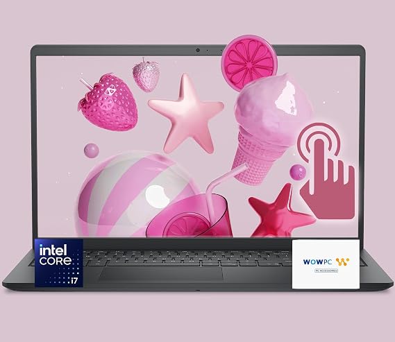 Dell 15 Touchscreen Laptop | 16GB RAM 1TB SSD PCIe | 15.6" FHD (1080p) Display | Intel Core i7-1355U (10C/12T/Up to 5GHz) | Backlit Keyboard | Windows 11 Home | w/WOWPC Recovery USB