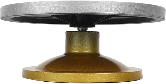 Sculpting Wheel, 9" 12" 13" Diameter Sculpting Wheel Metal Pottery Decorating Banding Wheel Professional Metal Pottery Turntable Pottery Wheel Rotating Table(33cm)